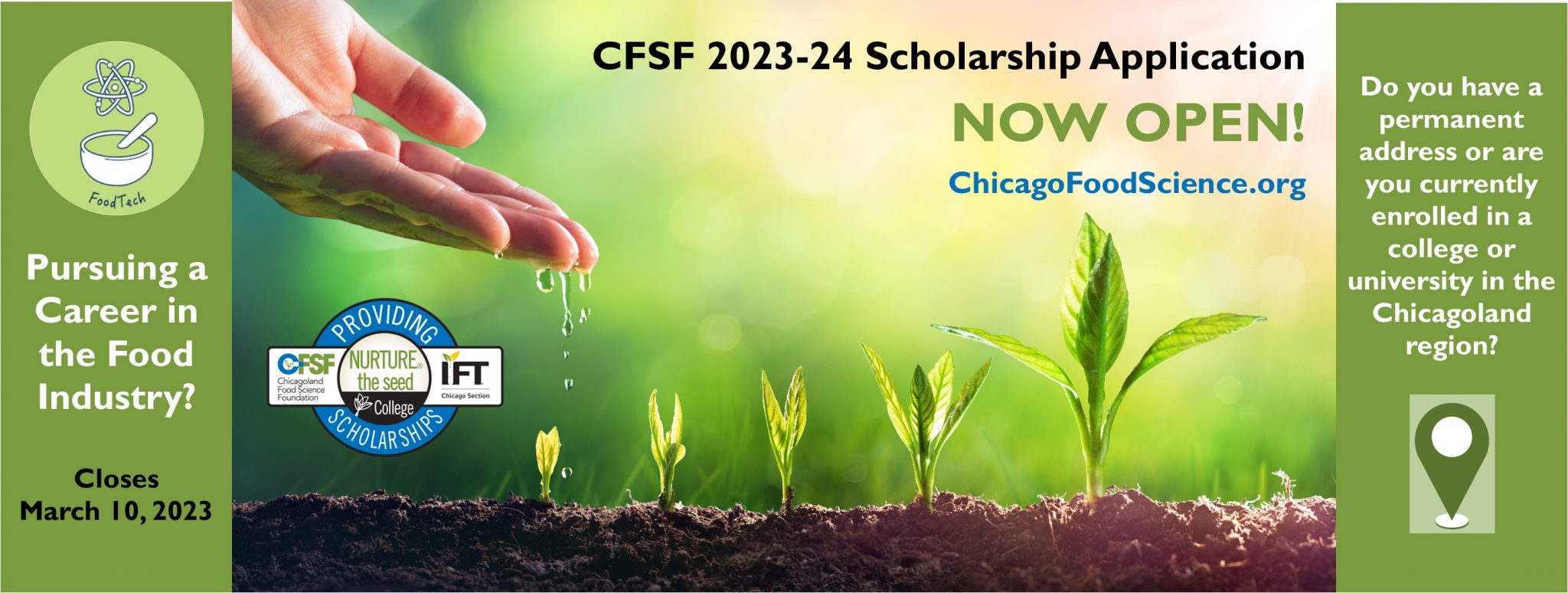 Scholarship Application 2023 – Chicagoland Food Science Foundation